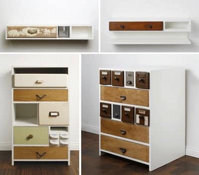 Decoração com móveis reciclados armarios reciclados Decoração com móveis reciclados