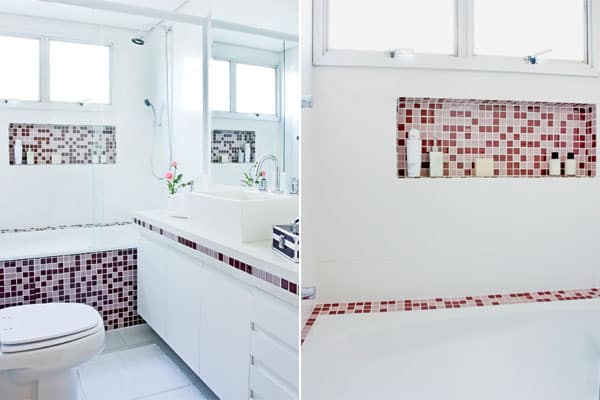 Banheiros com pastilhas -> Banheiro Simples Com Pastilha De Vidro Banheiros com pastilhas -> Banheiro Simples Com Pastilha De Vidro