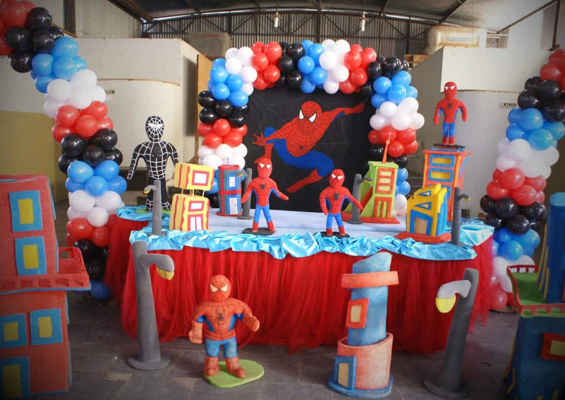 Artigos de festa homem aranha