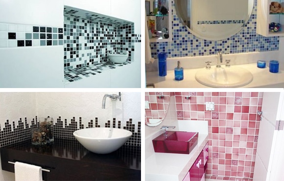 Banheiros Com Pastilhas (Confira o Vídeo) -> Decoracao Com Pastilhas De Vidro Em Banheiro Banheiros Com Pastilhas (Confira o Vídeo) -> Decoracao Com Pastilhas De Vidro Em Banheiro